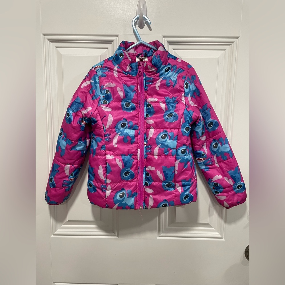 Disney Stitch Puffer Coat 5/6 YRS